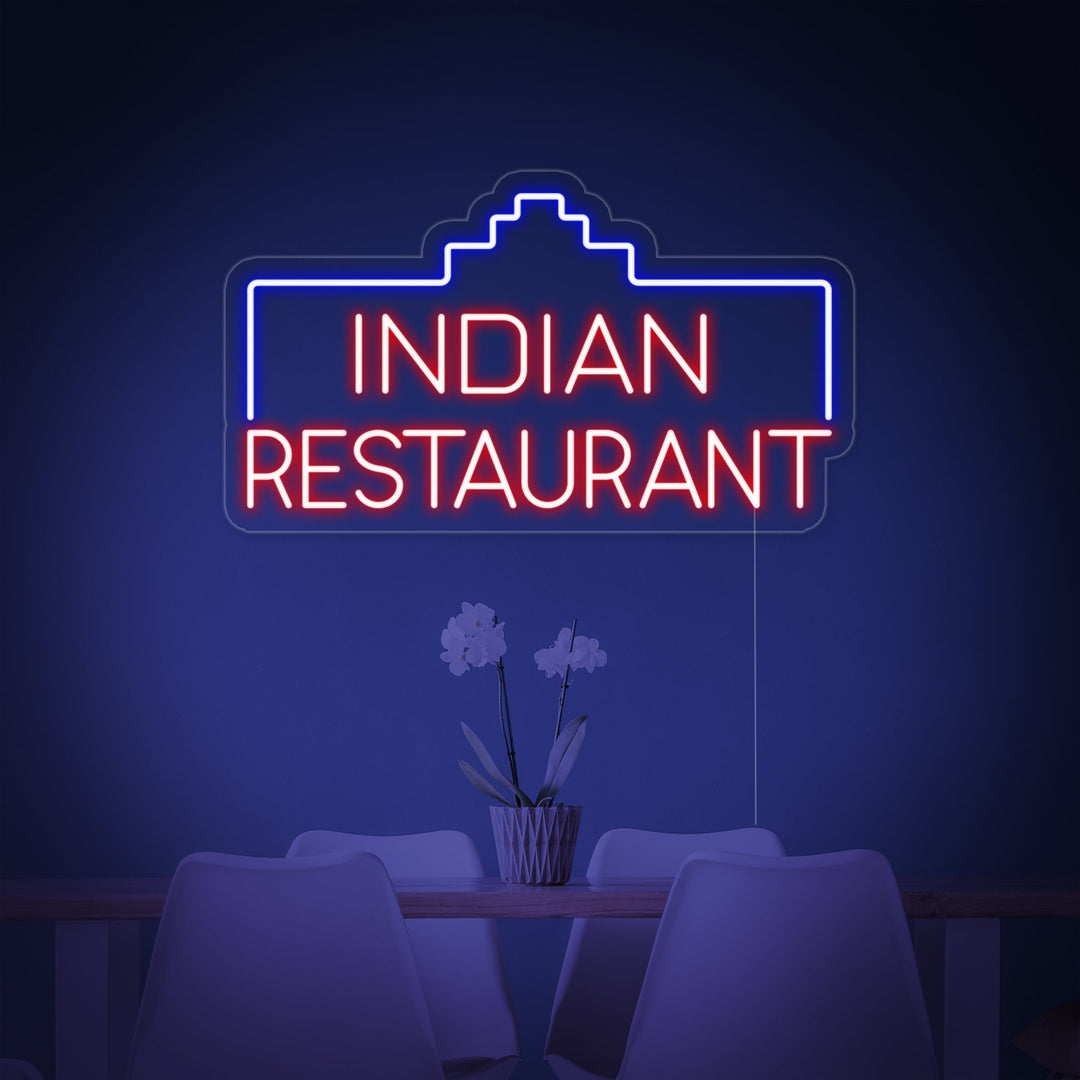 "INDIAN RESTAURANT" Neonskilt