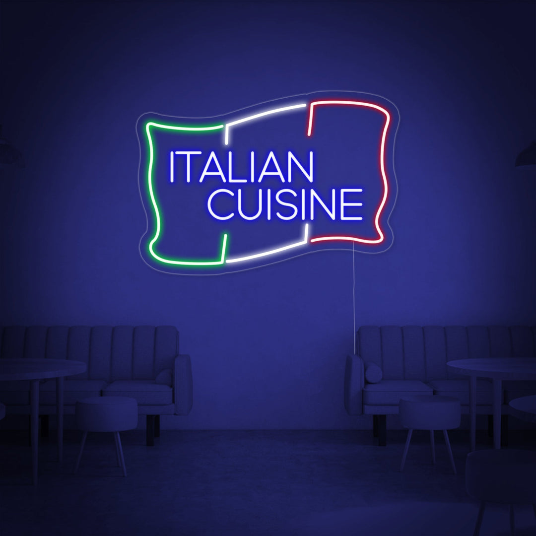"ITALIAN CUISINE" Neonskilt