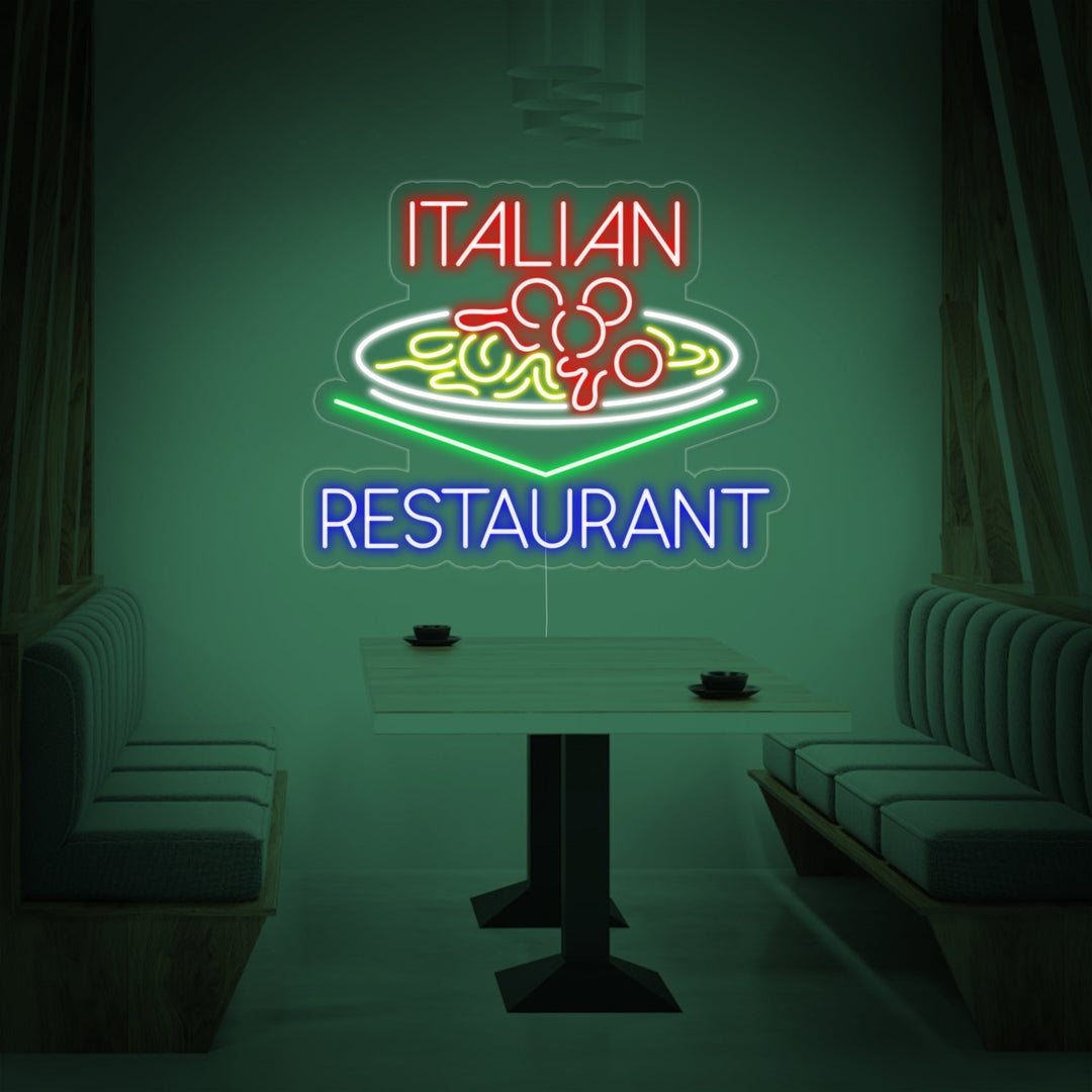 "ITALIAN RESTAURANT" Neonskilt