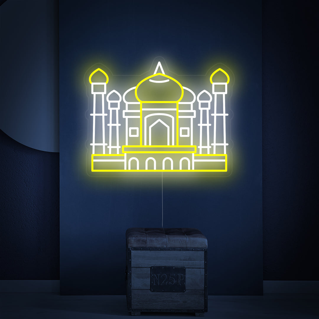 "India Taj Mahal" Neonskilt