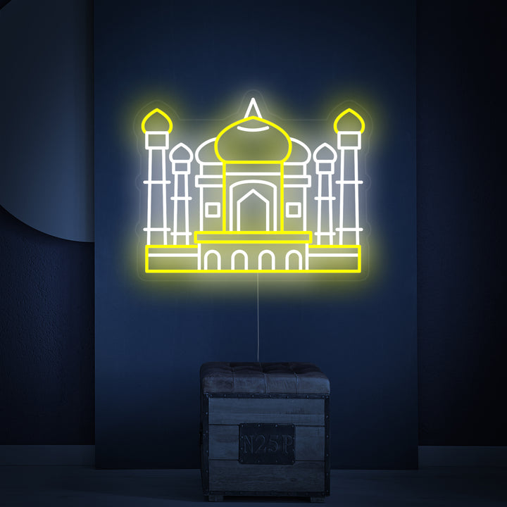 "India Taj Mahal" Neonskilt