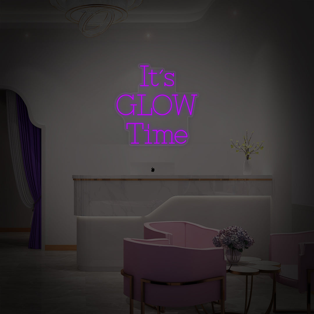 "Its Glow Time" Neonskilt