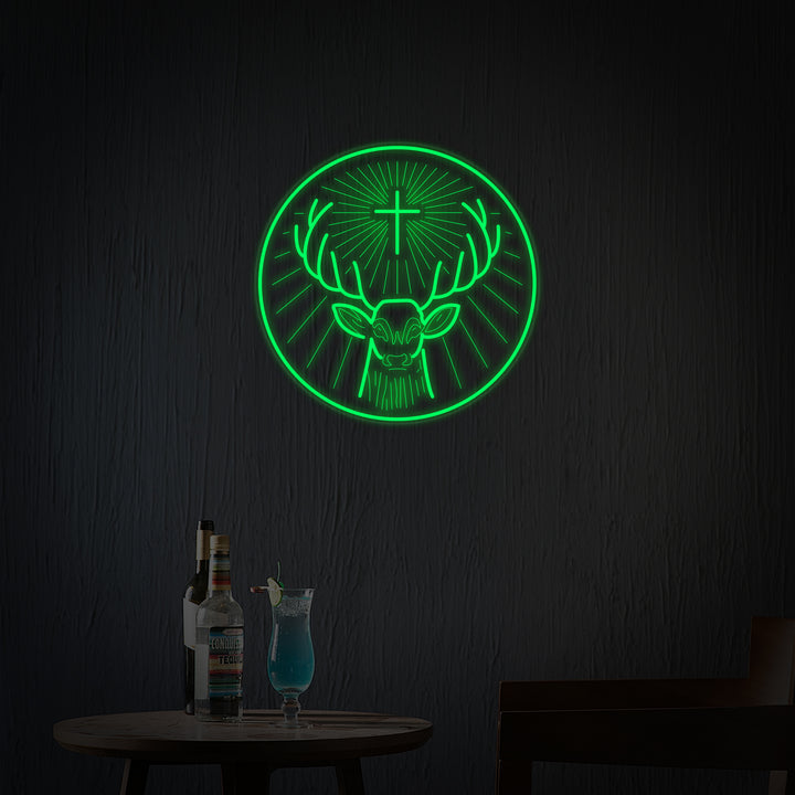 "Tysk Jägermeister-Likør" Neonskilt