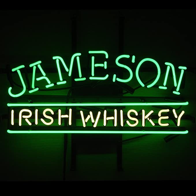 "Jameson Irish Whiskey" Neonskilt