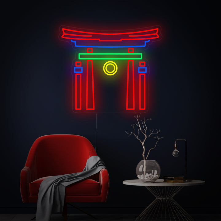 "Japansk Torii-Port" Neonskilt