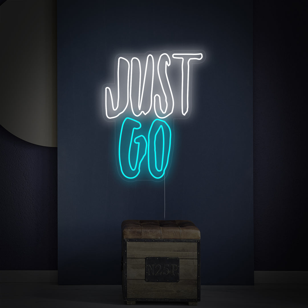 "Just Go" Neonskilt