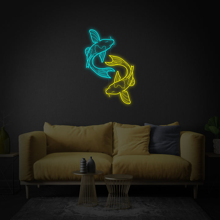 "Koi Fisk" Neonskilt