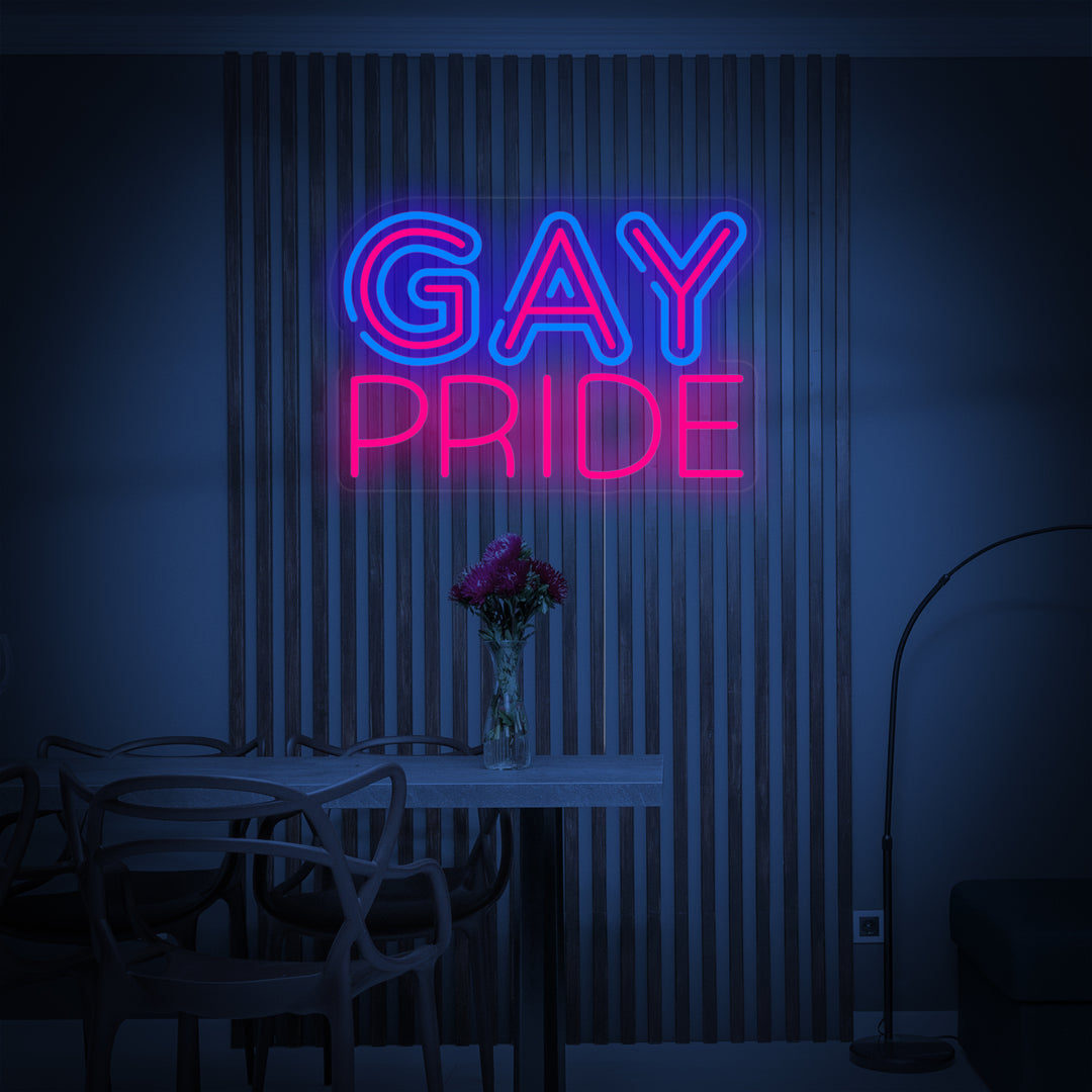 "Regnbueflagg Lgbt-Pride Unikt, Gay Pride" Neonskilt