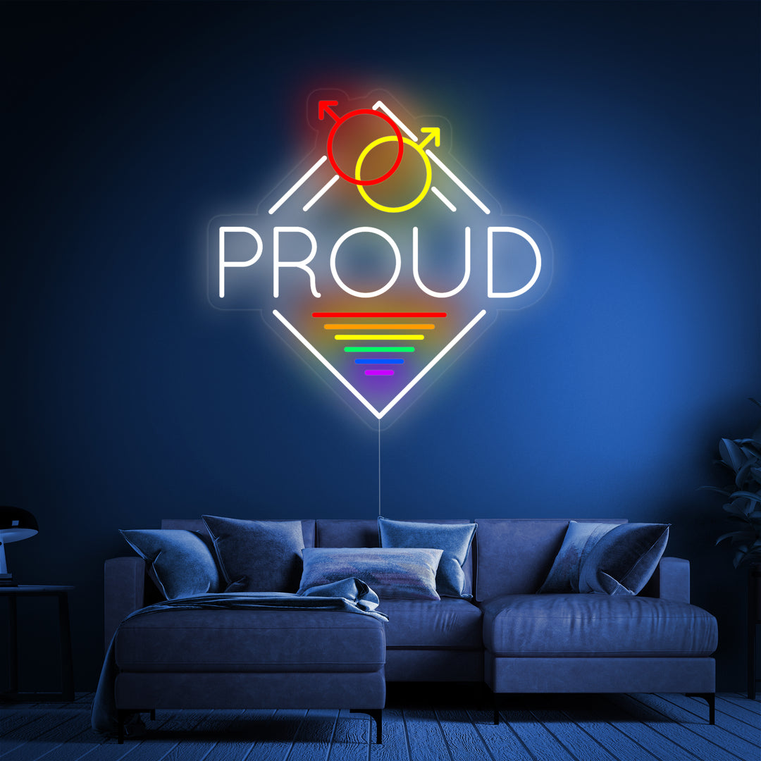 "LGBT Proud" Neonskilt