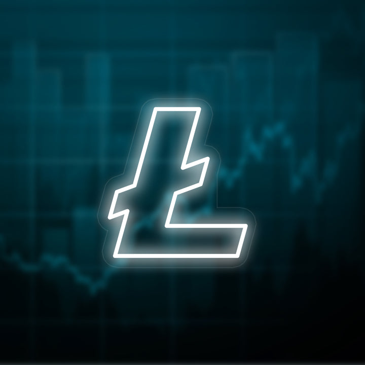 "Litecoin (LTC)" Neonskilt
