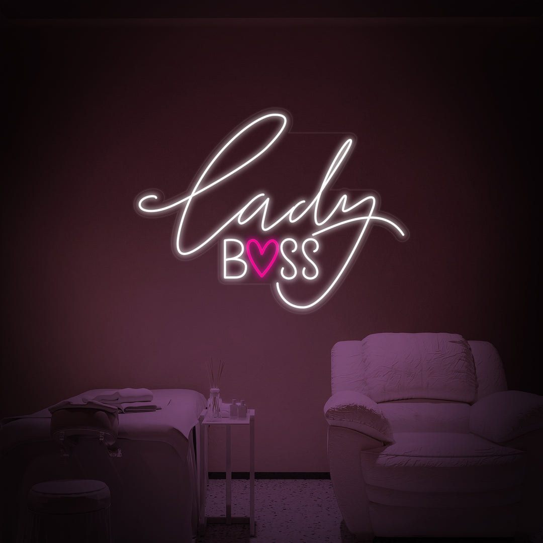 "Lady Boss" Neonskilt