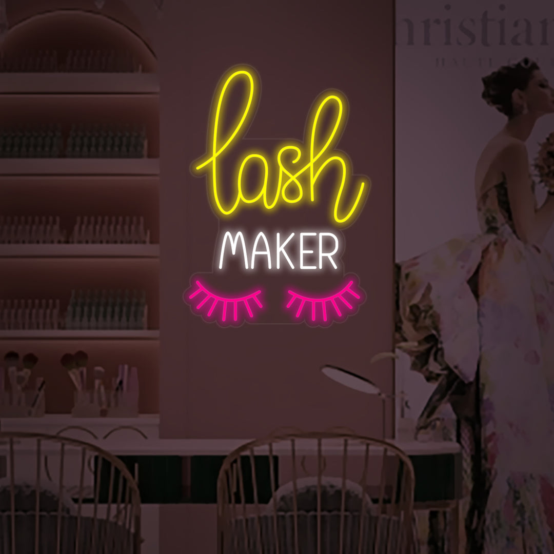 "Lash Maker" Neonskilt