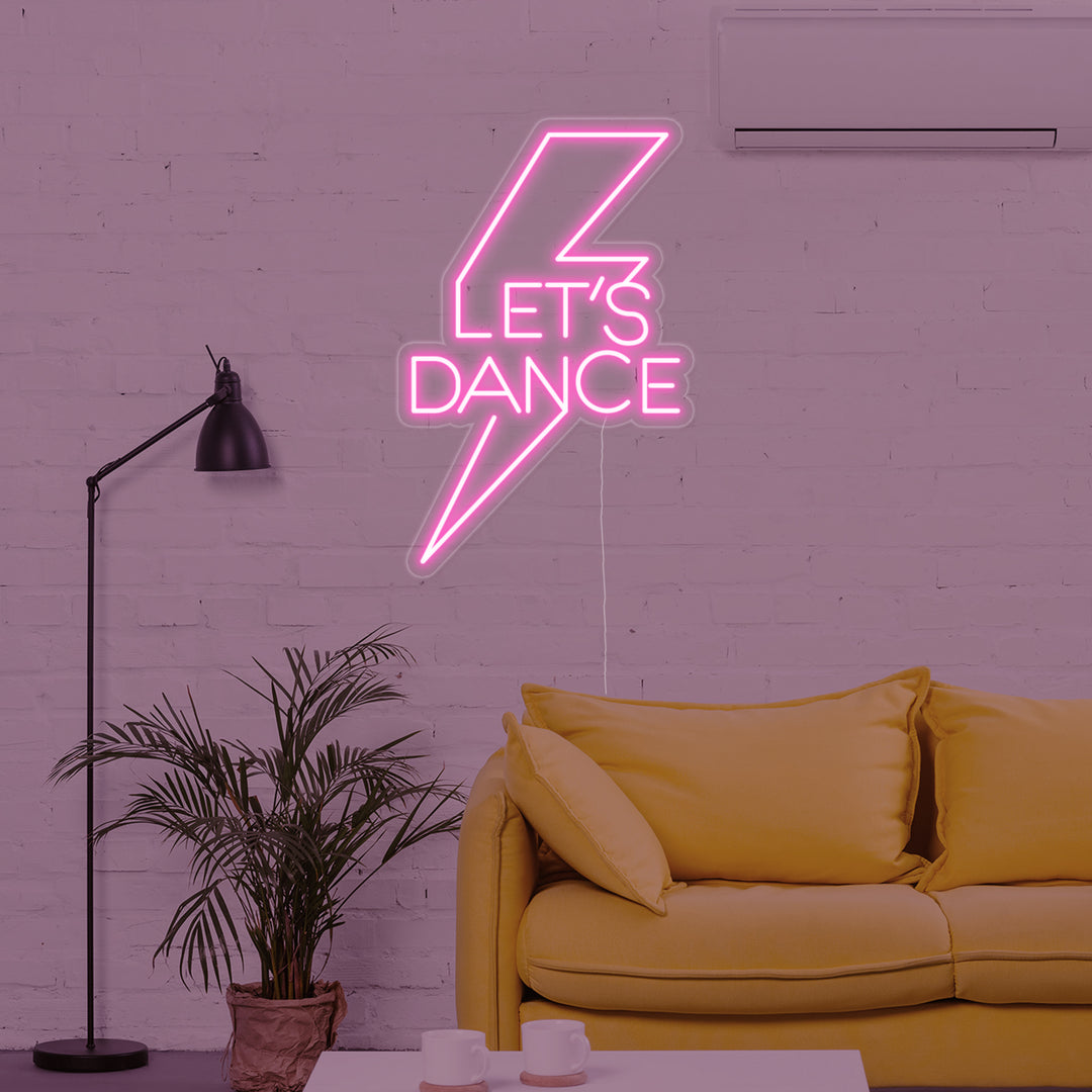 "Lets Dance" Neonskilt