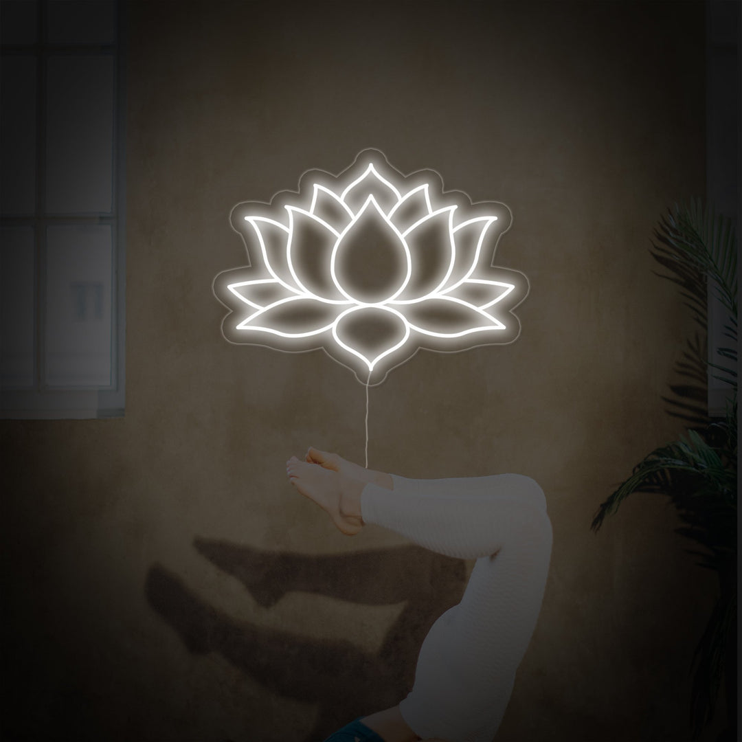 "Lotusblomst Yoga, Yoga Dekor" Neonskilt