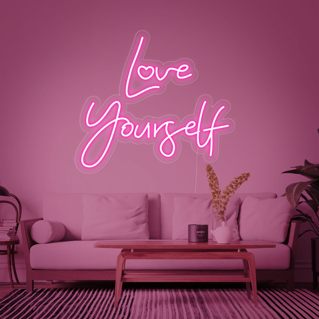 "Love Yourself" Neonskilt