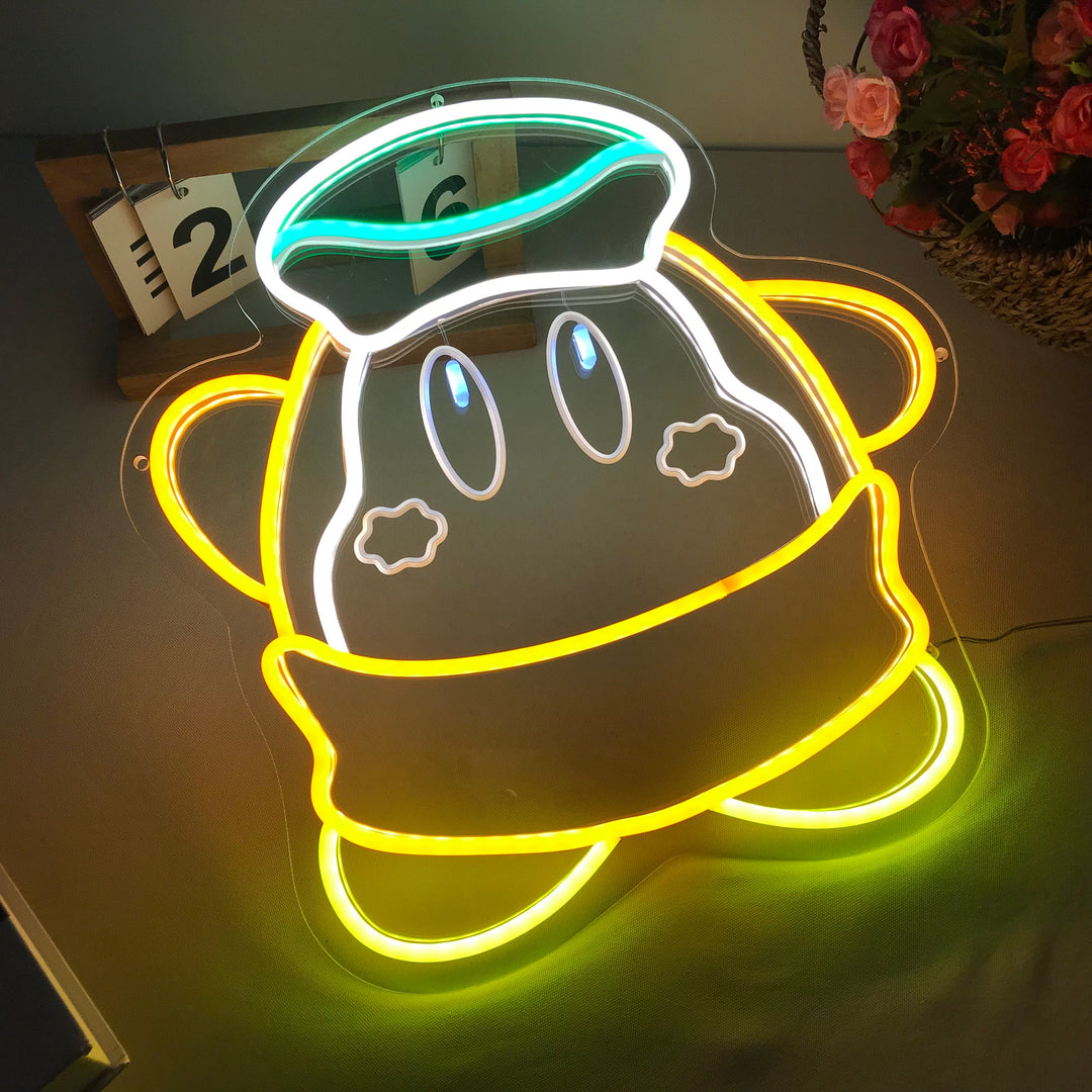 "Luma Star, Spill Veggkunst" Mini Neonskilt