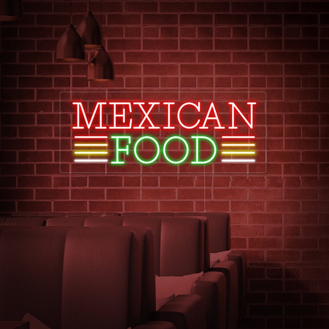 "MEXICAN FOOD" Neonskilt