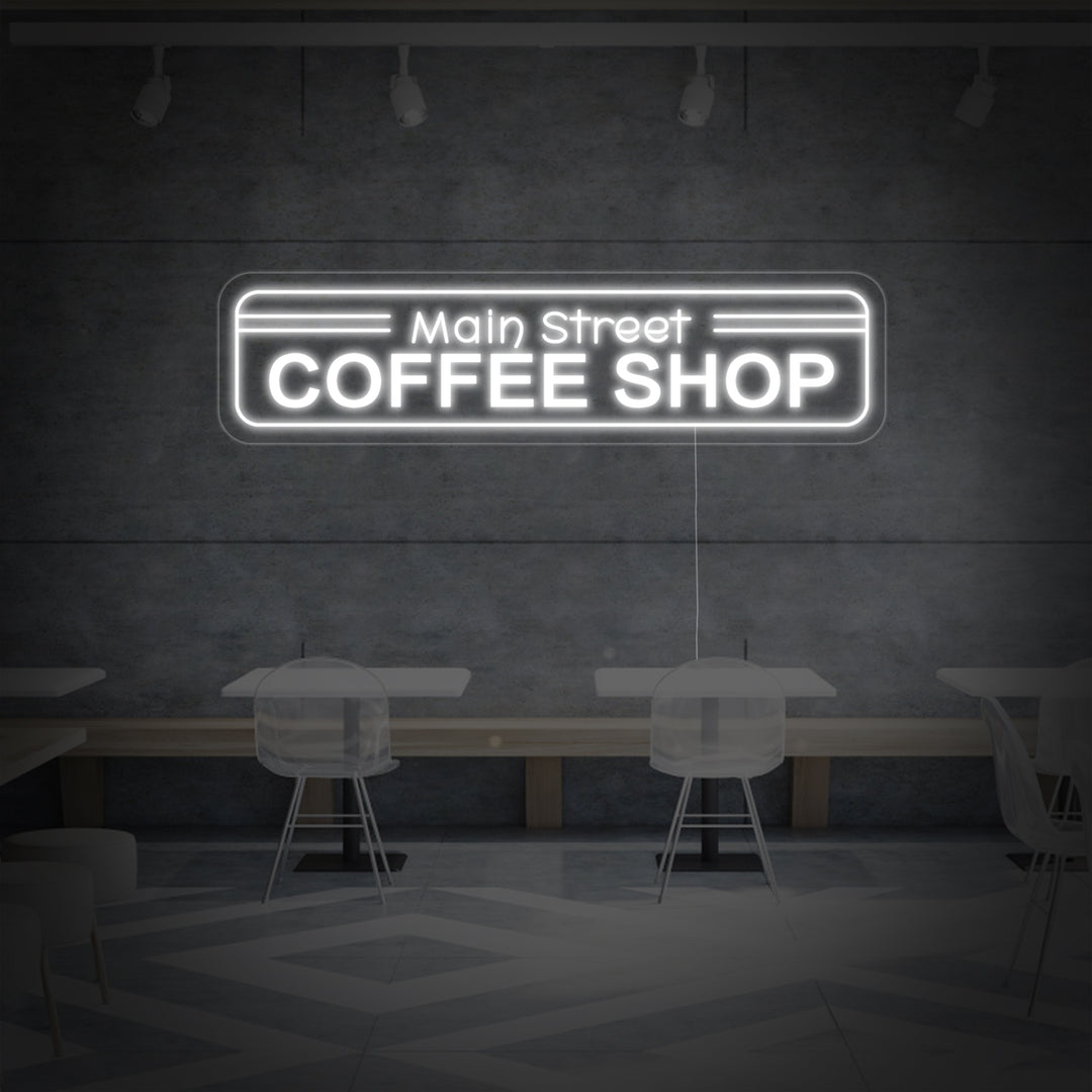 "Main Street Coffee Shop" Neonskilt
