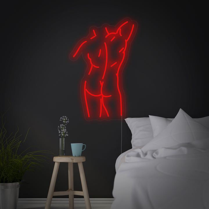 "Mannlig Mannskropp" Neonskilt