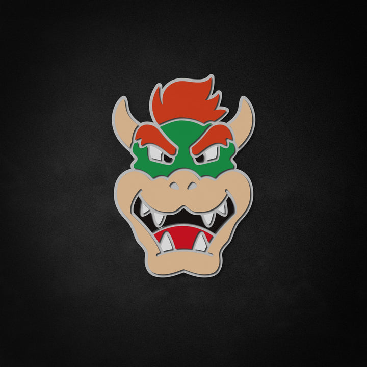 "Mario Bowser ansikt" Neon Like