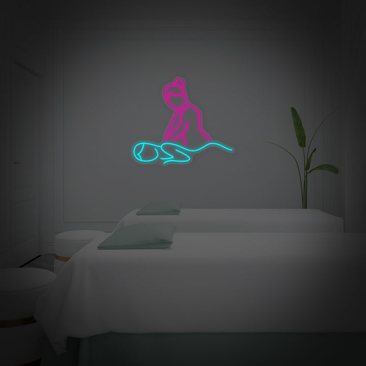"Thai Massasje Hudpleie" Neonskilt