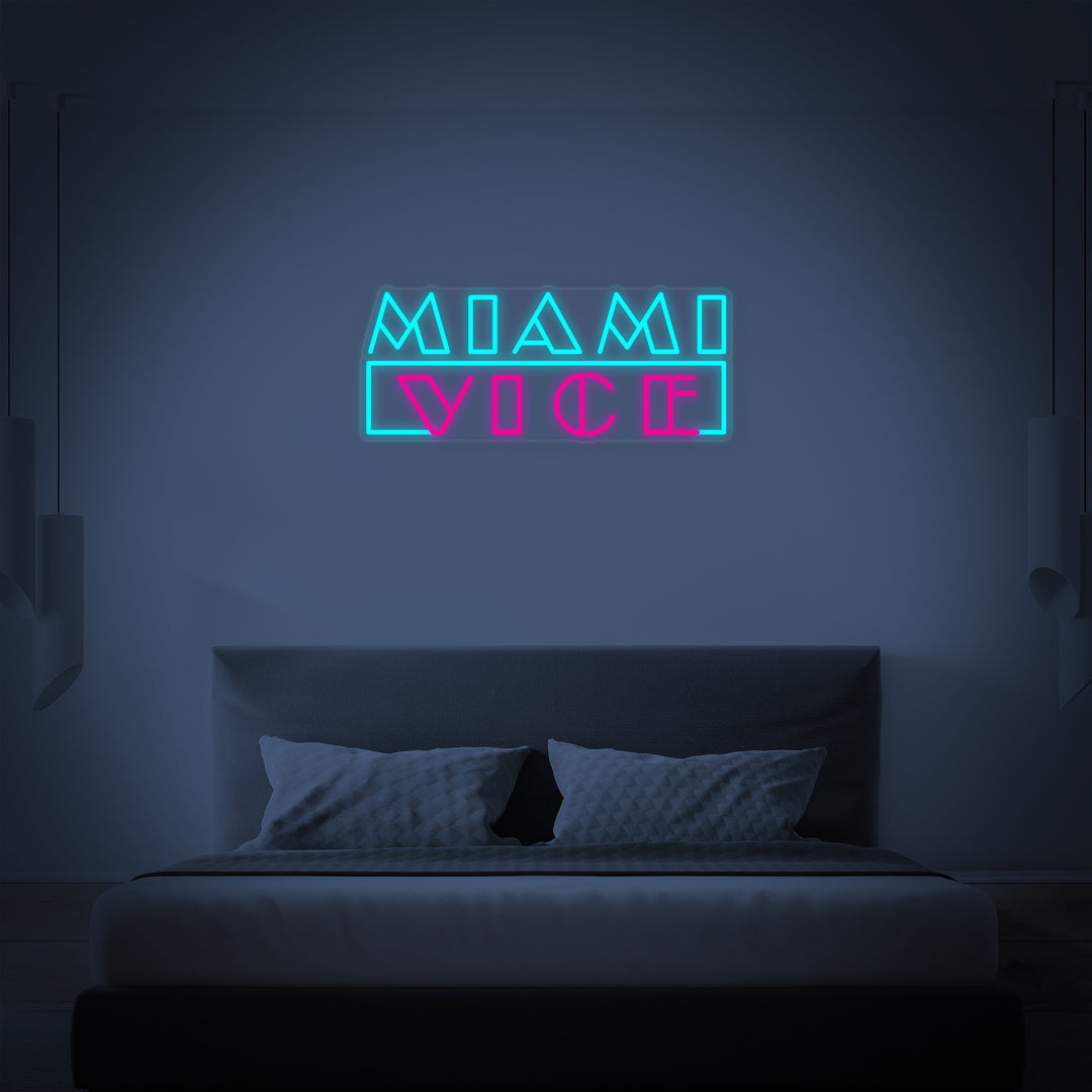 "Miami TV-Serie" Neonskilt