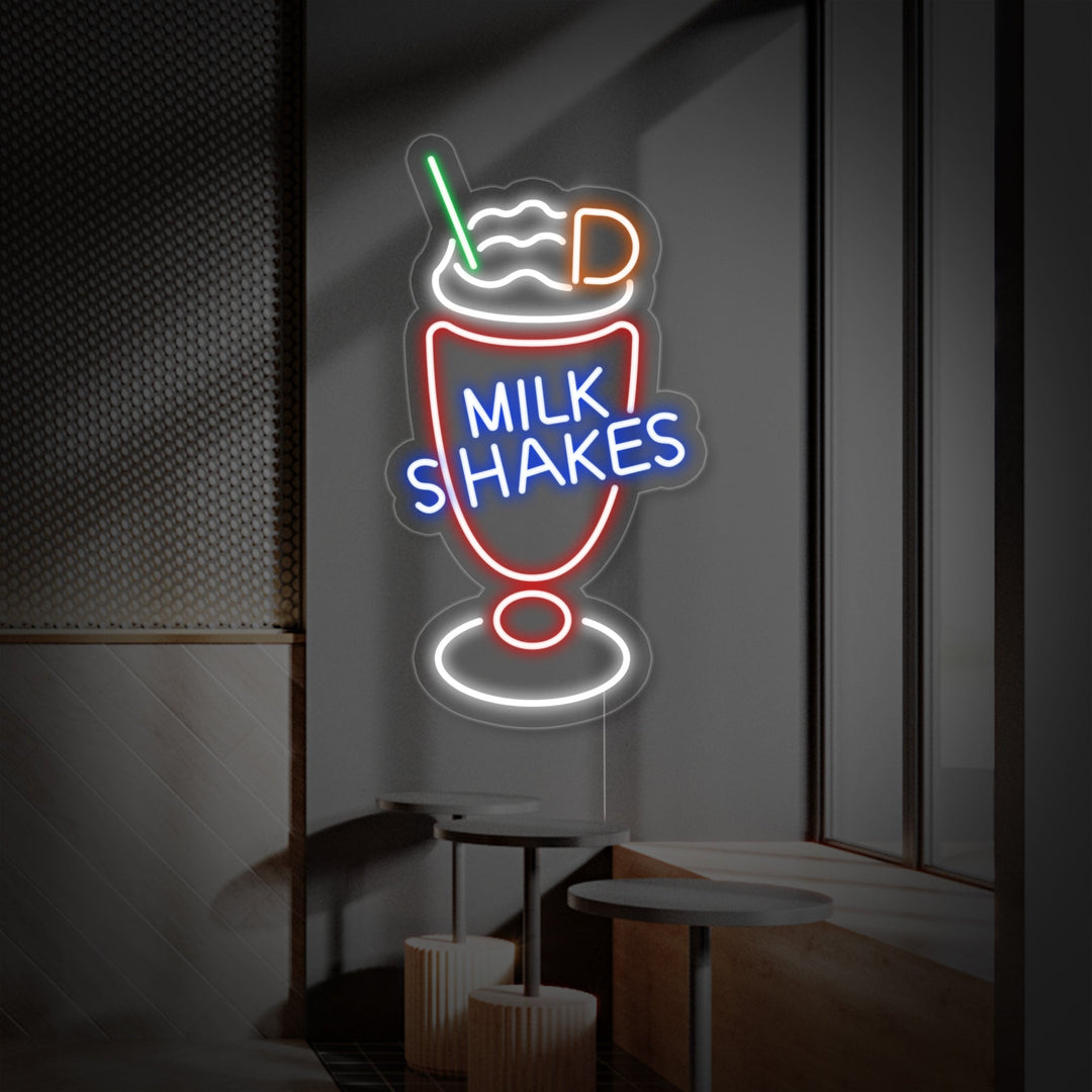 "Milk Shakes" Neonskilt