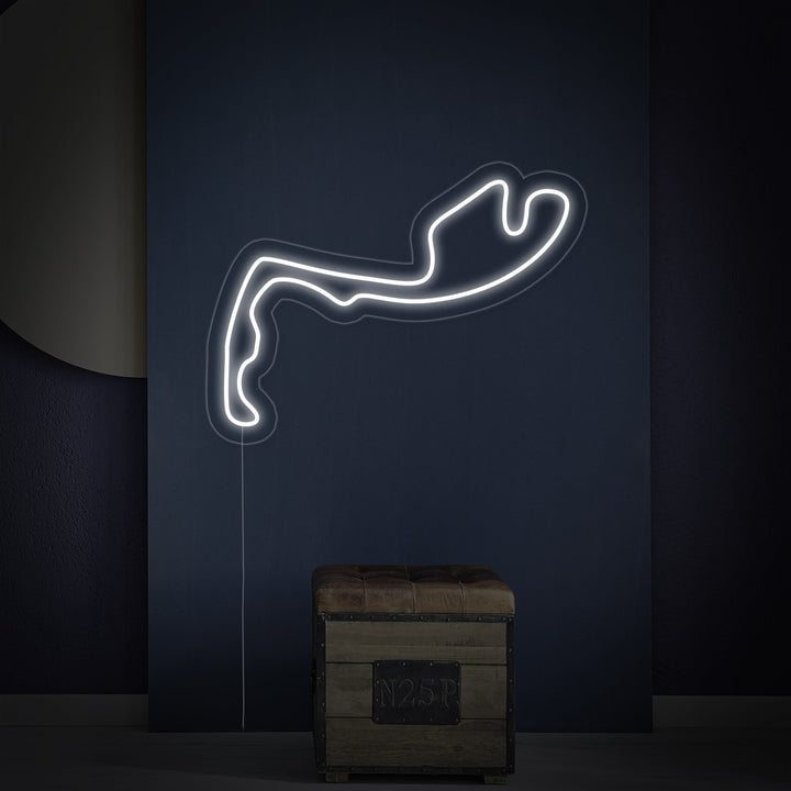 "Monaco F1-Bane" Neonskilt