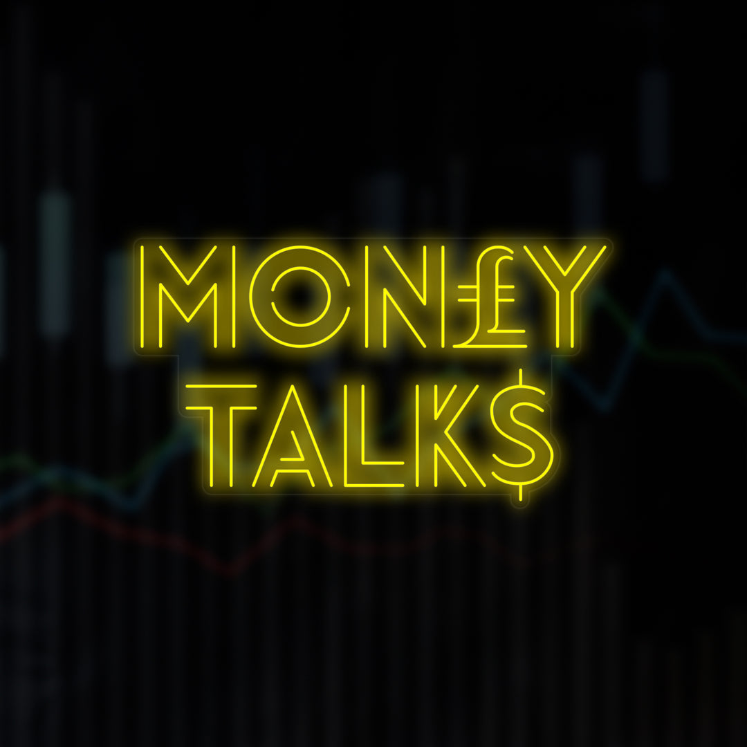 "Money Talks" Neonskilt