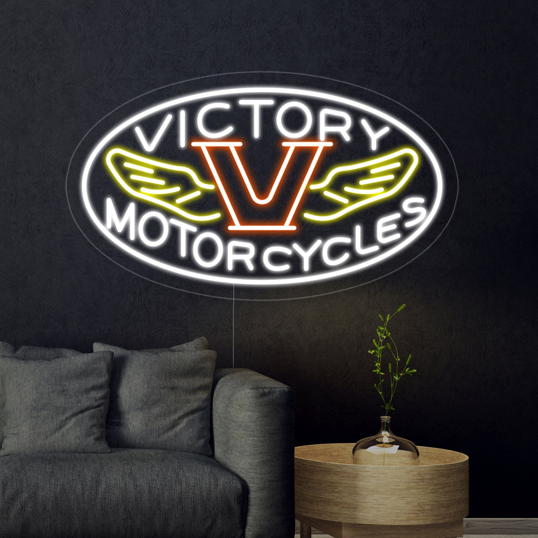 "Motorcycles Victory" Neonskilt