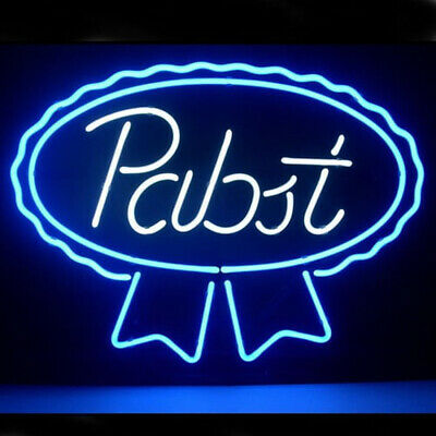 "Ny Pabst Blue Ribbon Lager Ale" Neonskilt