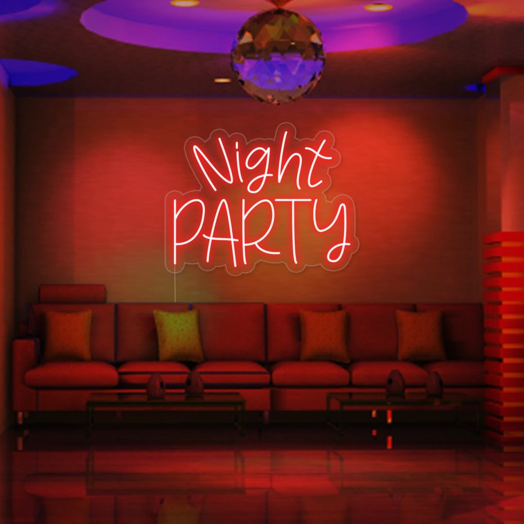 "Night Party" Neonskilt