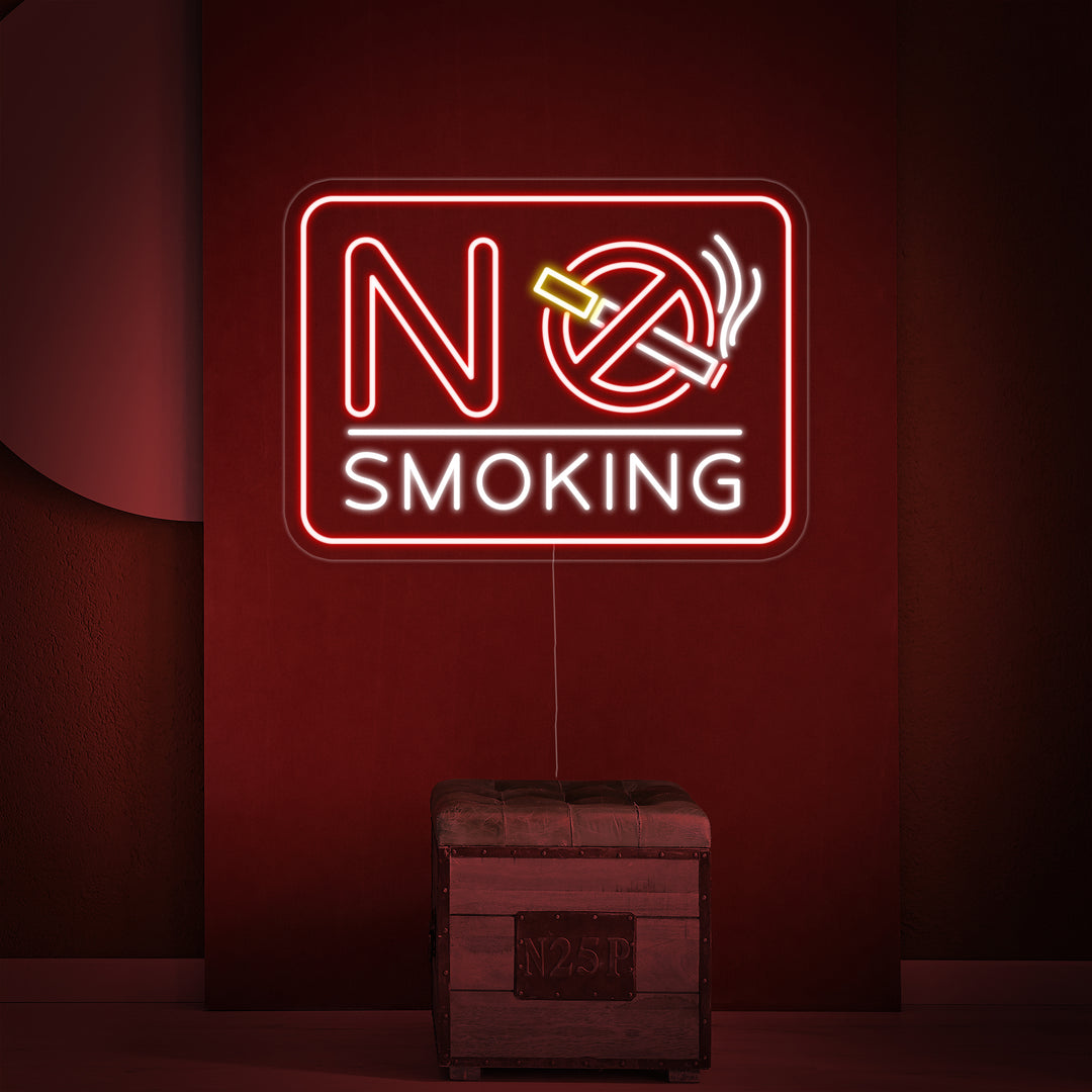 "No Smoking" Neonskilt