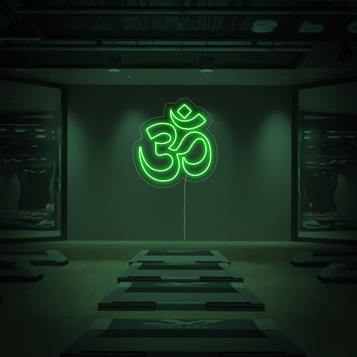 "Om Yoga, Yoga Dekor, Yoga Veggkunst" Neonskilt