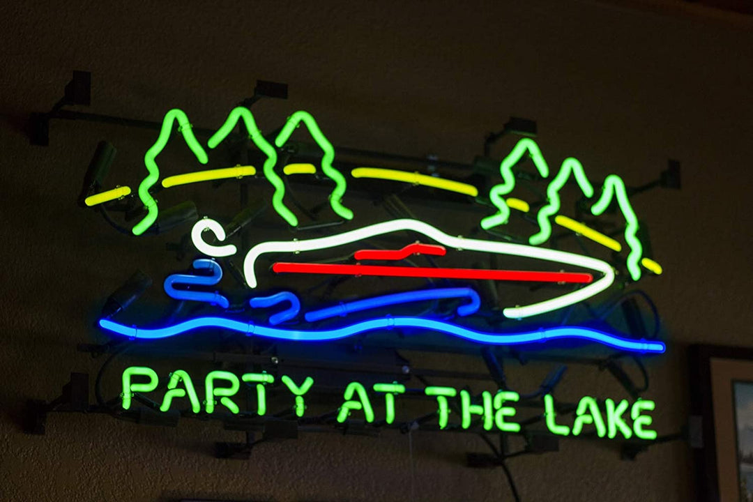 "Party At The Lake" Neonskilt