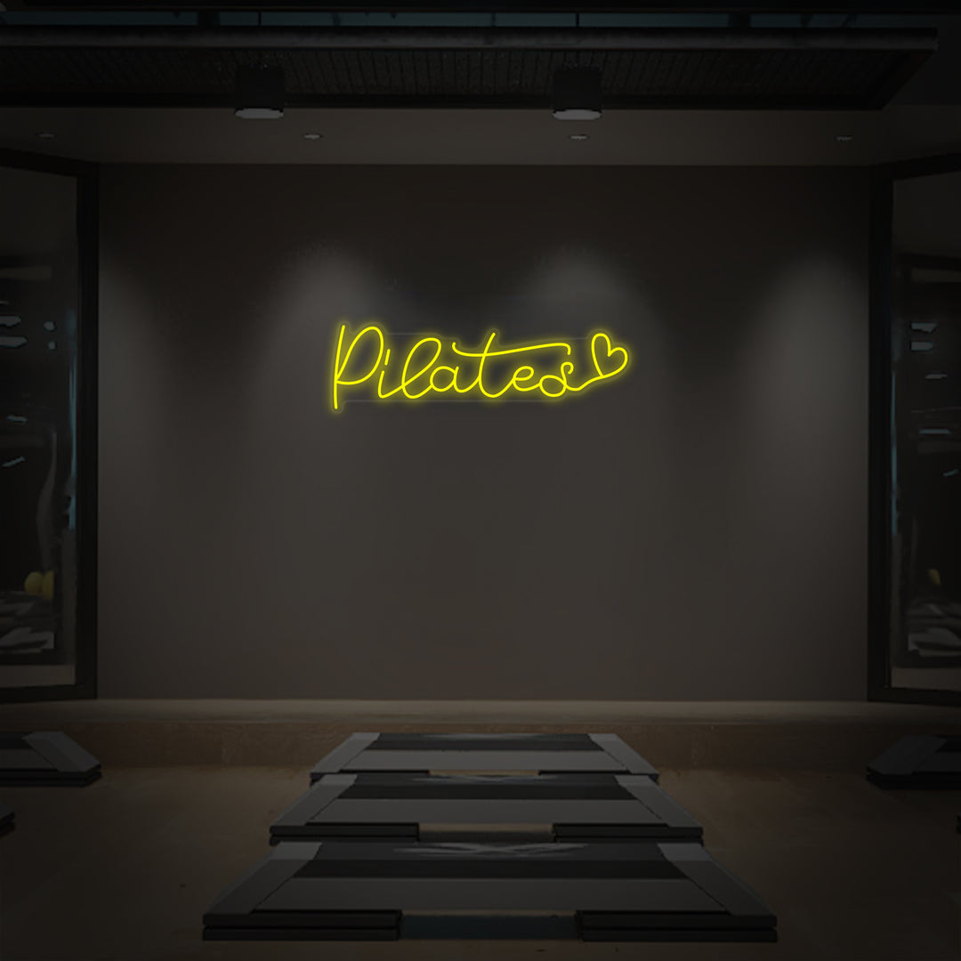 "Pilates Hjerte" Neonskilt