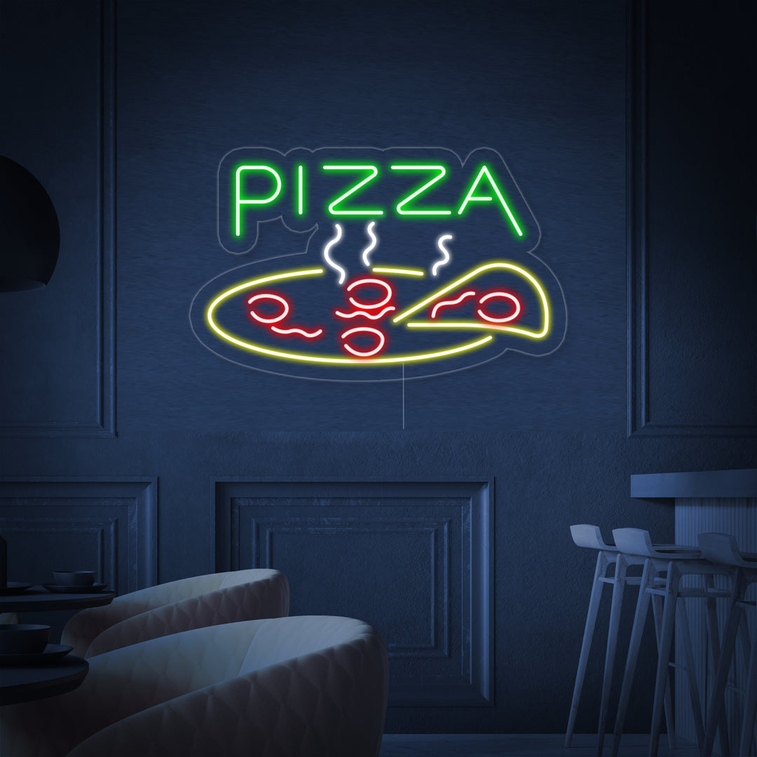 "Pizza, Mat, Restaurantskilt" Neonskilt