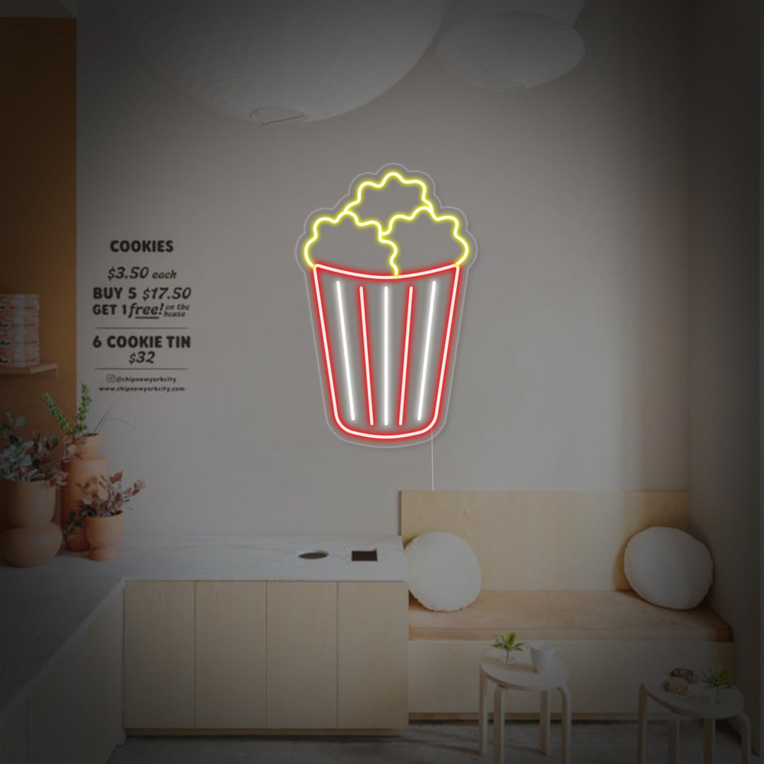 "Popcorn" Neonskilt