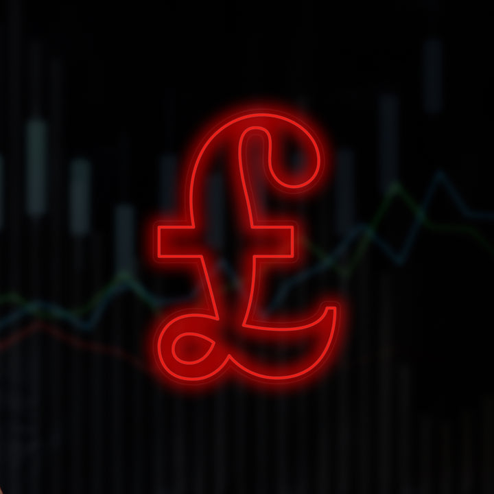 "Pund-Symbol" Neonskilt