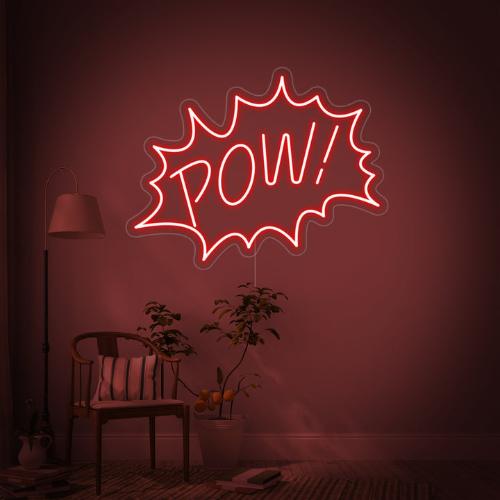 "Pow" Neonskilt