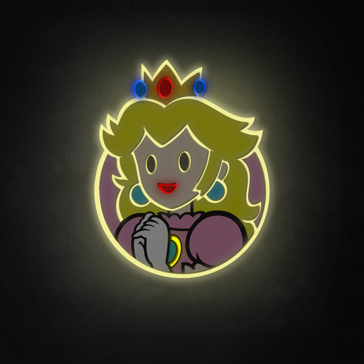 "Princess Peach" Neon Like