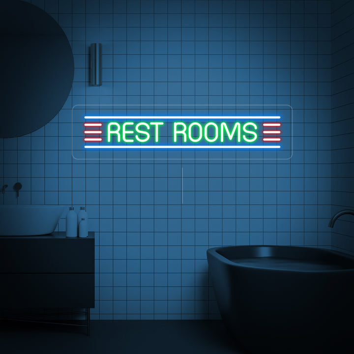 "Restroom" Neonskilt