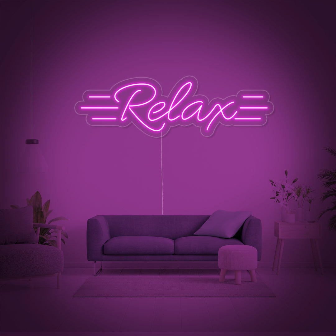 "Relax" Neonskilt