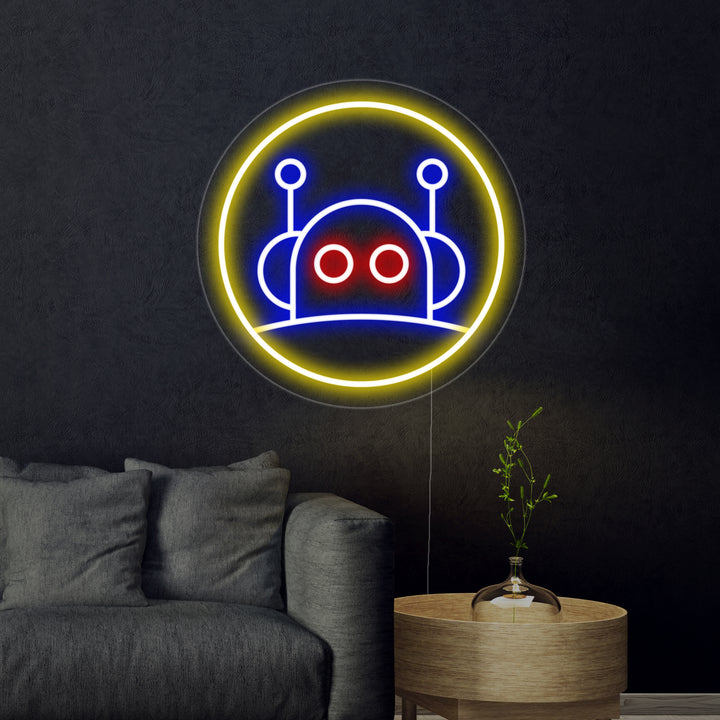 "Robot gris" Neonskilt