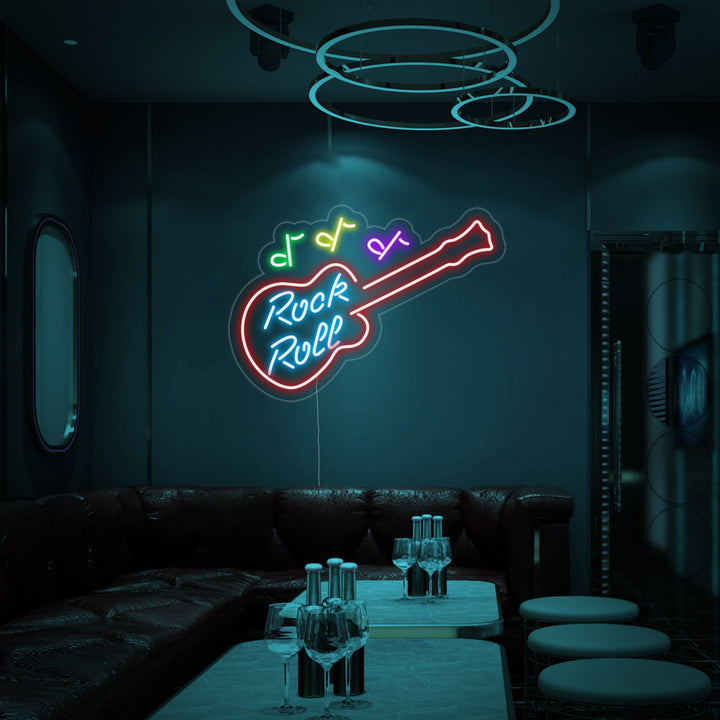 "Rock Roll" Neonskilt