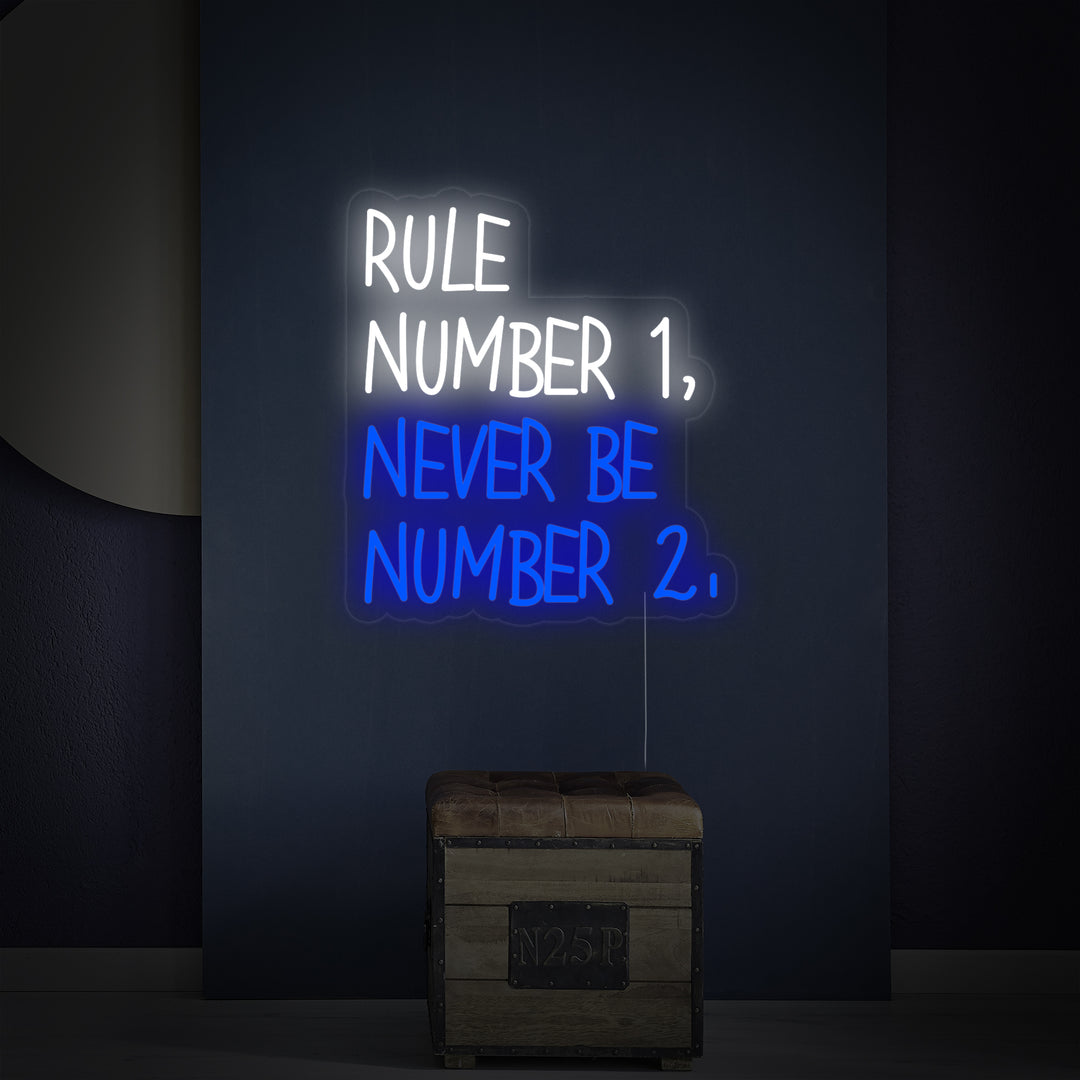 "Rule Number" Neonskilt