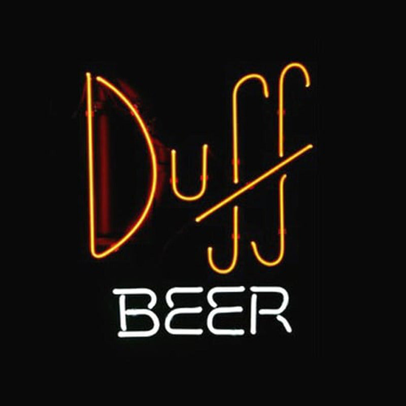 "Duff Beer, Bar" Neonskilt