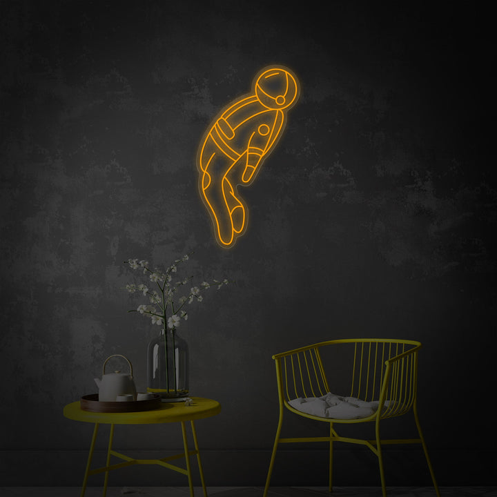 "Spaceman" Neonskilt