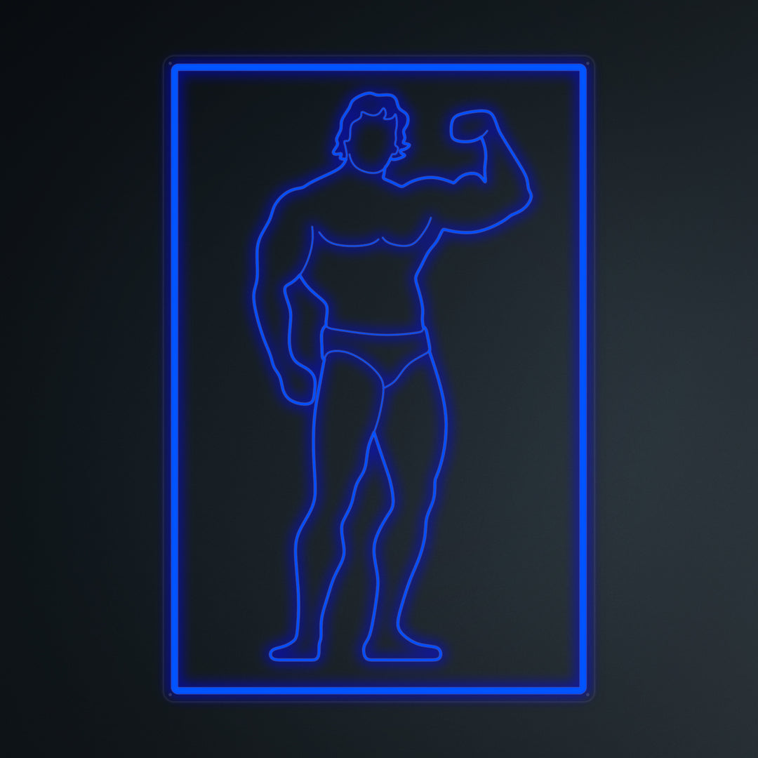 "Sports- Og Fitnessgym" Miniatyr Neon Skilt