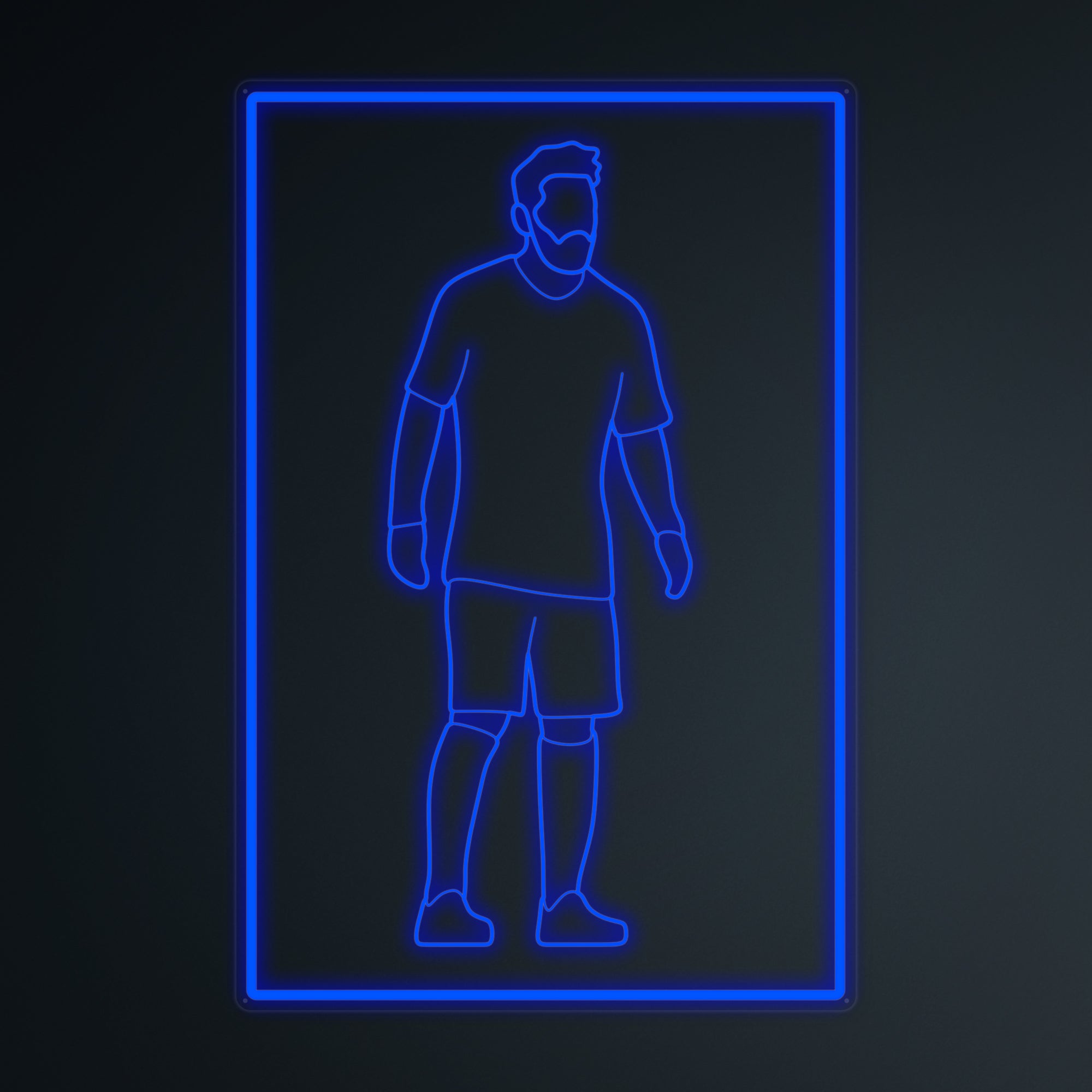 "Sports Football Soccer Player 10" Mini Neonskilt